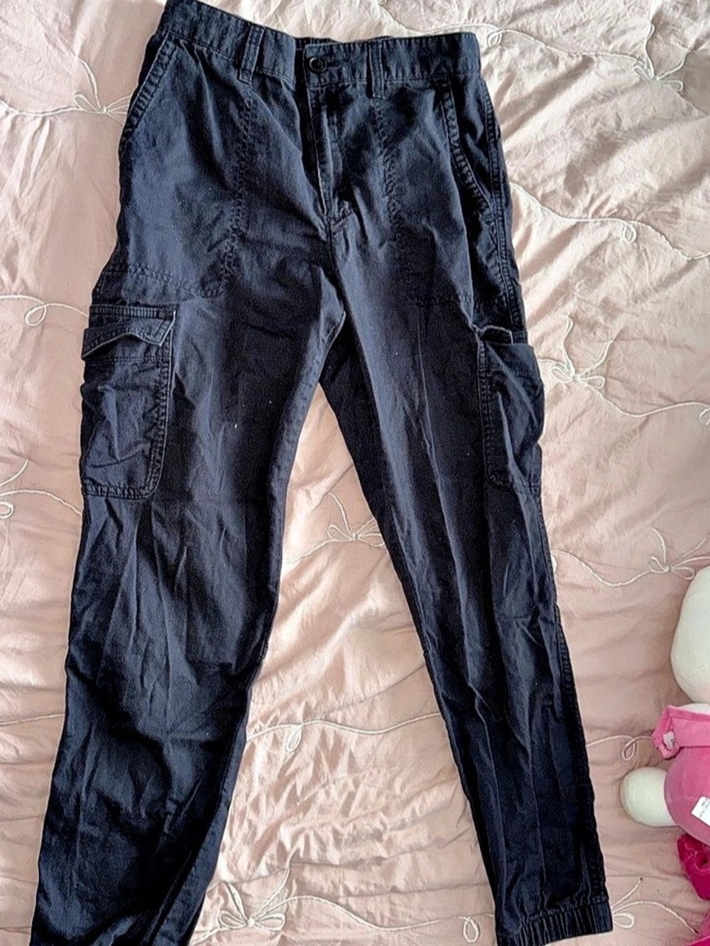 GAP Girlfriend Jogger Cargo Jogger Pants Black Size 6